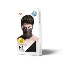 나루 마스크 N1 Long fit 얇은소재 숨구멍 자외선차단 등산 자전거 골프 스포츠 바라클라바, 블루
