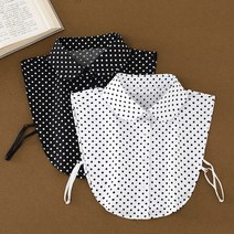 코코드림 YHM22115 도트 라운드넥 페이크 레이어드 블라우스 셔츠 카라 2P 세트