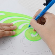 운형자 곡선자 템플레이트 템플릿자 도형자 모양자