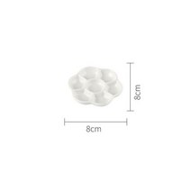 미니 휴대용 미술파레트 물감 DINGYI-전문가용 수채화 세라믹 팔레트 구아슈 그림용 매화, 8 cm small