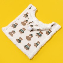 고양이 망토 옷 겨울 보온 잠자기 전용 작은 이불 인형 침낭 애완동물 잠옷 코트 아우터, 카푸치노 곰