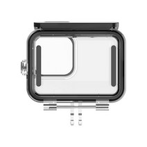 무료 배송GoPro Hero 9 용 50M 수중 방수 하우징 케이스 퀵 릴리스 마운트 및 액션 카메라 썸 스크류 블랙, 한개옵션0
