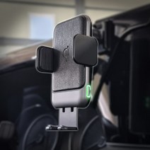 모닝 어반 전용 핸드폰거치대 차량용 네비거치, 블랙-2. 15w무선충전기