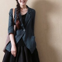 SAMARA 자켓 테일러드자켓 캐주얼자켓 마 린넨 QQ0908