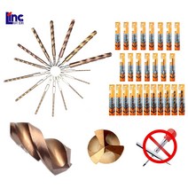 LINC 육각코발트드릴 3날 스텐기리 철 나무 HSS 3.0-13mm 임팩육각 드릴비트, TBCO-130-H(13.0mm), 1개