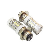 저렴한 YSY-LED 오토바이 라이트 BA20D H6 80W 칩 LED 운전 헤드 모터 자전거 스쿠터 ATV 화이트 2 피스, 한개옵션1, 02 H6