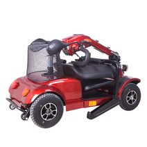 노인스쿠터 노인오토바이 접의식 전동 오토바이, 상세 페이지 참고, 빨간색 50km 배터리 수명 수입 구성 24V