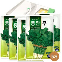 열무씨앗 국산 사계절 풍산무 30g 5개
