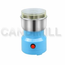곡물분쇄기 가루분쇄기 가정용분쇄기 멀티다지기CANDIMILL 다기능 커피 콩 그라인더 허브 시리얼 견과류 후, 02 파란_01 110V_04 AU