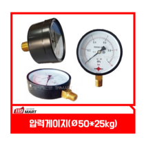 압력게이지 50파이 25kg / 지시압력계 / 압력측정기 / 압력계, B타입
