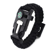 위기상황 매듭팔찌 생존키트 미니커터 파이어스틸 나침반 구명밧줄 매듭 봄 등산 트레킹 여행용 등린이