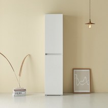 400 알파룸 틈새공간 도어형 선반 수납장 다용도 서재 (3일이내 배송일정 전화안내), 오크