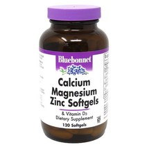 블루보넷 칼슘 마그네슘 비타민D3 아연 120정 소프트젤 본서포트 건강기능식품 co