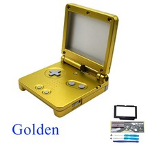레트로 휴대용 게임기 2020 닌텐도 게임 보이 어드밴스 SP 쉘 1 세트 GBA 보호, 08 Gold
