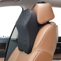 제네시스목쿠션 벤츠 차량용 의자 지압형 메모리폼베개, 자동차목쿠션, 그레이