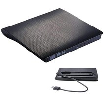 광학디스크 드라이브외부 DVD RW CD Writer 드라이브 USB DVD-ROM 버너 리더 플레이어 광학 Windows 7/8 노, 01 Black