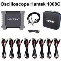 꾹미 오실로스코프프로브 Hantek 자동차 오실로스코프 DAQ 프로그래밍 가능 발전기 휴대용 8 채널 USB 점화, 03 1008C(with HT25)
