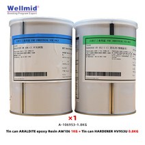 견고한 경화제 HV953U 에폭시 수지 araldite AW106 2K 강력한 접착제 본딩 알루미늄 스톤 우드 카드 보드, 03 1.8kgAW106HV953U