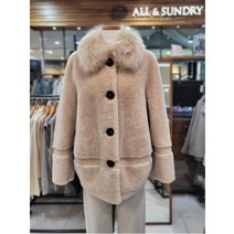 올앤선드리 W몰 올앤썬드리 리얼 양모 폭스트리밍 자켓 A0W9Y813