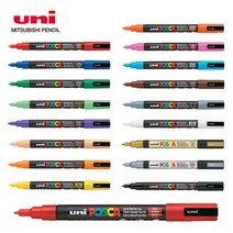 uni 포스카 얇은글씨용(PC-3M) 데코펜 POP펜, 쿠팡 그린