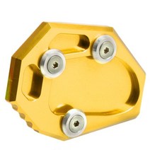 [해외]Yamaha MT-07 MT07 FZ6-S2 ABS FZ6R 2009-2015 XJ6 ABS 오토바이 액세서리 사이드 스탠드 확대 플레이트 발 킥스탠드 확장, 금