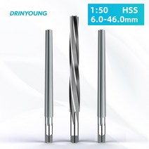 DRINYOUNG-고정밀 1:50 HSS 스트레이트 생크 머신 리머 카바이드 H7 인서트 포함 절단, 25 12mm  Spiral