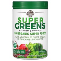 Country Farms 컨트리 팜 슈퍼 푸드 그린 알칼리 야채 추출물 가루 파우더 Super Greens 300g, 1개
