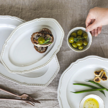 미스모네 토스카나 도자기 빈티지 플레이팅 수입 디저트 파스타 카페 그릇 식기 접시 세트 파스타볼, 종지/소스볼