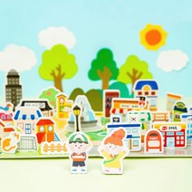 [문구티쳐] 민화샵 폼보드 우리동네 만들기 DIY, 민화 폼보드 우리동네 만들기