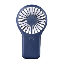 Ryusei 주머니 미니 소형 핸디형 목걸이식 USB 손선풍기 무소음 3단 풍력 5029, 1개, 남색