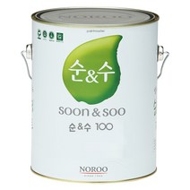 노루페인트 수성페인트 순&수100 4L, 1개, 레몬1