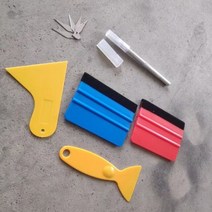 차량썬팅 자동차 필름 열차단 선팅 앞유리 도구 랩 스티커 포장 차량 비닐 창 색조 키트 커터 보조 창문 착색 1 세트, 10pcs