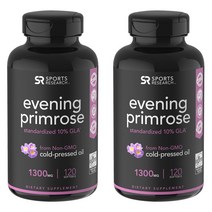 스포츠리서치 이브닝 프림로즈 1300mg 소프트젤, 120개입, 2개