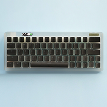 사오파오 5종 푸딩 키캡 PBT 이중사출 LED투과 (117키), 블랙