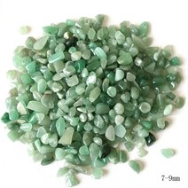 산호석 파쇄석 100g 5-7mm 천연 동 링 옥 자갈 크리스탈 스톤 락 치유 보석 녹색 aventurine 어항 홈 장식