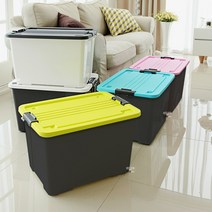 모던베이직 플라스틱 리빙박스 차콜 40L 55L, 55L 화이트 화이트