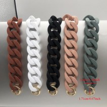 1pc 30cm4160cm 어깨 가방에 대 한 아크릴 수지 가방 스트랩 물고기 뼈 핸드백 체인 스트랩 분리형 벨트 핸들 가방 액세서리