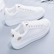 올블랙운동화 발볼넓은운동화 여성 캐주얼 신발 신상품 봄 패션 자수 흰색 통기성 플라워 레이스업 스니커즈 2022
