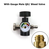 소다 스트림 co2 탱크 실린더 ufa 범용 충전 어댑터 co2 hpa 어댑터 onoff with vent bleed valve, 게이지 qd 블리드