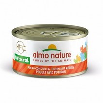 알모네이쳐 HFC 내츄럴캣 고양이 습식캔 주식캔, 70g, 닭고기와 호박 70g