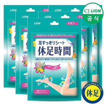 휴족시간 쿨링시트 6매 x 6팩, 쿨링시트 5팩