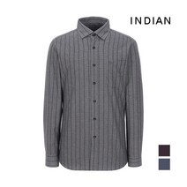 [브루노바피(남성)] [INDIAN] 스트라이프 원포켓 코튼 셔츠_MITNLTWC206