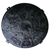 정화조 주철 맨홀 뚜껑 오수 정화조 안전망 맨홀뚜껑 600mm, 1개