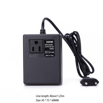 인테리어 소품 생활용품 악세서리 거실꾸미기300w 전압 변환기 변압기 220v 110v 스텝 다운 여행 전압 변압기 변환기 eu 플러그, 협력사, 1