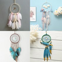 벽장식 인테리어 드림캐쳐 마크라메 DIY 만들기키트, 04 산들바람 (분홍)