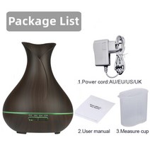 초음파 가습기 아로마 테라피 에센셜 오일 디퓨저 500ml 미스트 메이커 원격 제어 곡물 LED 야간 램프, 05 03_03 우리에게