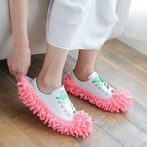 에코벨 극세사 청소 슬리퍼/걸레 실내화 신발 슈즈 덮개 타올, 극세사 청소 슬리퍼 블루, 1개