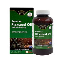 에버 필수지방산 아마씨 오일 리놀렌산 슈페리어 365캡슐 아마씨유 100% 식물성 오메가3