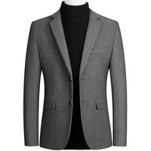 남성정장자켓 블레이져 남자블레이저 비즈니스 모직 가을 겨울 캐주얼 빈티지 울 코트 싱글