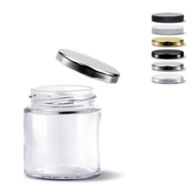 유리병 미니원형러그 SK110 미니 잼병 과일청병 소분저장 밀폐용기, 1개